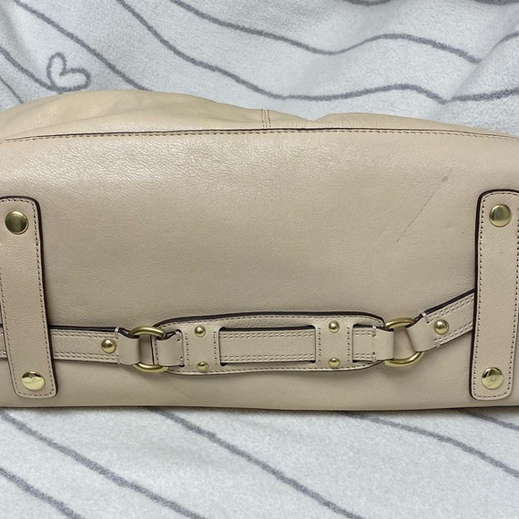 Coach Ashley Cream Leather Satchel - Picture 5 of 11